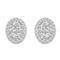 Royal Aura 14K White Gold 1/2CTW Diamond Stud Earring - Image 1 of 4