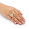 PalmBeach 1/10 TCW Round Diamond Pear Shaped Ballerina Setting Ring in 10k Gold - Image 3 of 5