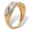 PalmBeach Diamond Accent Braided Crossover Ring in 10k Yellow Gold - Image 2 of 5