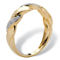 PalmBeach Diamond Accent Ribbon Twist Ring in 10k Yellow Gold - Image 2 of 5