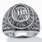 PalmBeach Men's Veteran Signet Ring in Stainless Steel - Image 1 of 5