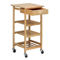 Oceanstar Bamboo Kitchen Trolley - Image 2 of 5