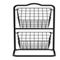 Oceanstar 2-Tier Storage Kitchen Wire Basket Stand, Black - Image 2 of 5