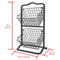Oceanstar 2-Tier Storage Kitchen Wire Basket Stand, Black - Image 3 of 5