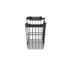 Oceanstar Stackable Metal Wire Storage Basket Set for Pantry – Black, Set of 3 - Image 3 of 5