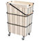 Oceanstar Mobile Rolling Storage Laundry Basket Cart with Handle, Black - Image 1 of 5
