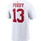 Nike Men's Brock Purdy White San Francisco 49ers Player Name & Number T-Shirt - Image 4 of 4