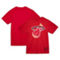 Mitchell & Ness Unisex Red Miami Heat Hardwood Classics MVP Throwback Logo T-Shirt - Image 1 of 4