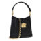 Gucci GG Black Embossed Pebbled Leather Gold Chain Shoulder Bag - Image 4 of 5