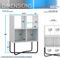 Techni Mobili Modern Geometric Bookcase, White - Image 5 of 5
