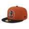 New Era Men's Rust/Black Dallas Mavericks Two-Tone 59FIFTY Fitted Hat - Image 4 of 4