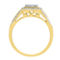 APMG 14K Yellow Gold 1/4 CTW Diamond Cushion Engagement Ring - Image 4 of 4