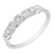 APMG 14K White Gold 1/4 CTW Diamond Bezel & Prong Link Ring - Image 2 of 4
