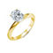 Crislu oval cut engagement ring  finished in pure platinum - Image 1 of 2