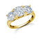Crislu classic 3 stone ring finished in 18kt yellow gold - Image 1 of 2