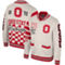 The Wild Collective Unisex Cream Ohio State Buckeyes Jacquard Full-Zip Sweater - Image 1 of 4