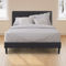 Zinus Upholstered Platform Bed with Short Headboard, Grey - Image 1 of 4