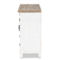 Baxton Studio Faron Distressed White and Oak Brown 3-Drawer Storage Cabinet - Image 4 of 5