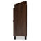 Baxton Studio Rossin Walnut Brown 2-Door Wood Shoe Storage Cabinet with Open Shelf - Image 4 of 5