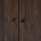 Baxton Studio Rossin Walnut Brown 2-Door Wood Shoe Storage Cabinet with Open Shelf - Image 5 of 5
