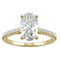 Charles & Colvard 2.49cttw Moissanite Oval Engagement Ring in 14k Yellow Gold - Image 1 of 5