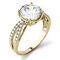 Charles & Colvard 2.92cttw Moissanite Engagement Ring in 14k Yellow Gold - Image 2 of 5