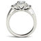 Charles & Colvard 1.76cttw Moissanite Cushion Three Stone Ring in 14k White Gold - Image 3 of 5