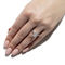 Charles & Colvard 2.49cttw Moissanite Oval Engagement Ring in 14k White Gold - Image 3 of 5
