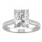 Charles & Colvard 2.88cttw Moissanite Radiant Engagement Ring in 14k White Gold - Image 1 of 5