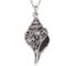 Bella Silver, Sterling Silver Fancy Oxidized Seashell Pendant Necklace - Image 1 of 2