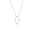 Diamonds D'Argento Sterling Silver Marquise Diamond Necklace (30 Stones) - Image 1 of 3