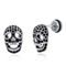 Metallo Stainless Steel Skull Stud Earrings - Image 1 of 2