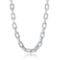 Metallo Stainless Steel Matte Linked Necklace - Image 1 of 3
