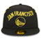 New Era Men's Black Golden State Warriors 2023/24 City Edition 59FIFTY Fitted Hat - Image 3 of 4