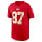 Nike Men's Travis Kelce Red Kansas City Chiefs Player Name & Number T-Shirt - Image 3 of 4