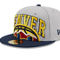New Era Men's Gray/Navy Denver Nuggets Tip-Off Two-Tone 59FIFTY Fitted Hat - Image 2 of 4