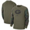 Nike Men's Olive Georgia Bulldogs Military Pack Club Pullover Sweatshirt - Image 1 of 4