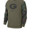 Nike Men's Olive Georgia Bulldogs Military Pack Club Pullover Sweatshirt - Image 3 of 4