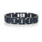Metallo Stainless Steel Blue and Black Bracelet - Image 1 of 3