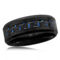 Stainless Steel Black and Blue Carbon Fiber Ring - Image 1 of 3