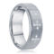 Brushed & Polished Cross Tungsten Ring - Image 2 of 3