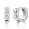 Metallo Stainless Steel 19mm Spike Huggie Hoop Earrings - Image 1 of 2