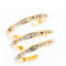 Gold Plated Clear Crystal Spiral Ring - Image 1 of 2