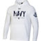 Under Armour Men's White Navy Midshipmen Silent Service All Day Pullover Hoodie - Image 3 of 4