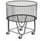 Morgan Hill Home Industrial White Metal Storage Cart - Image 1 of 5