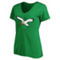Profile Women's Kelly Green Philadelphia Eagles Plus Size Retro Logo T-Shirt - Image 1 of 2