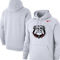 Nike Men's White Georgia Bulldogs Logo Club Pullover Hoodie - Image 1 of 4