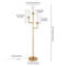 Hudson&Canal Basso 3-Light Torchiere Floor Lamp with Glass Shade - Image 4 of 5