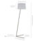 Hudson&Canal Markos Tilted Floor Lamp with Fabric Shade - Image 4 of 5
