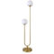 Hudson&Canal Dufrene 2-Light Floor Lamp with Glass Shades - Image 1 of 4